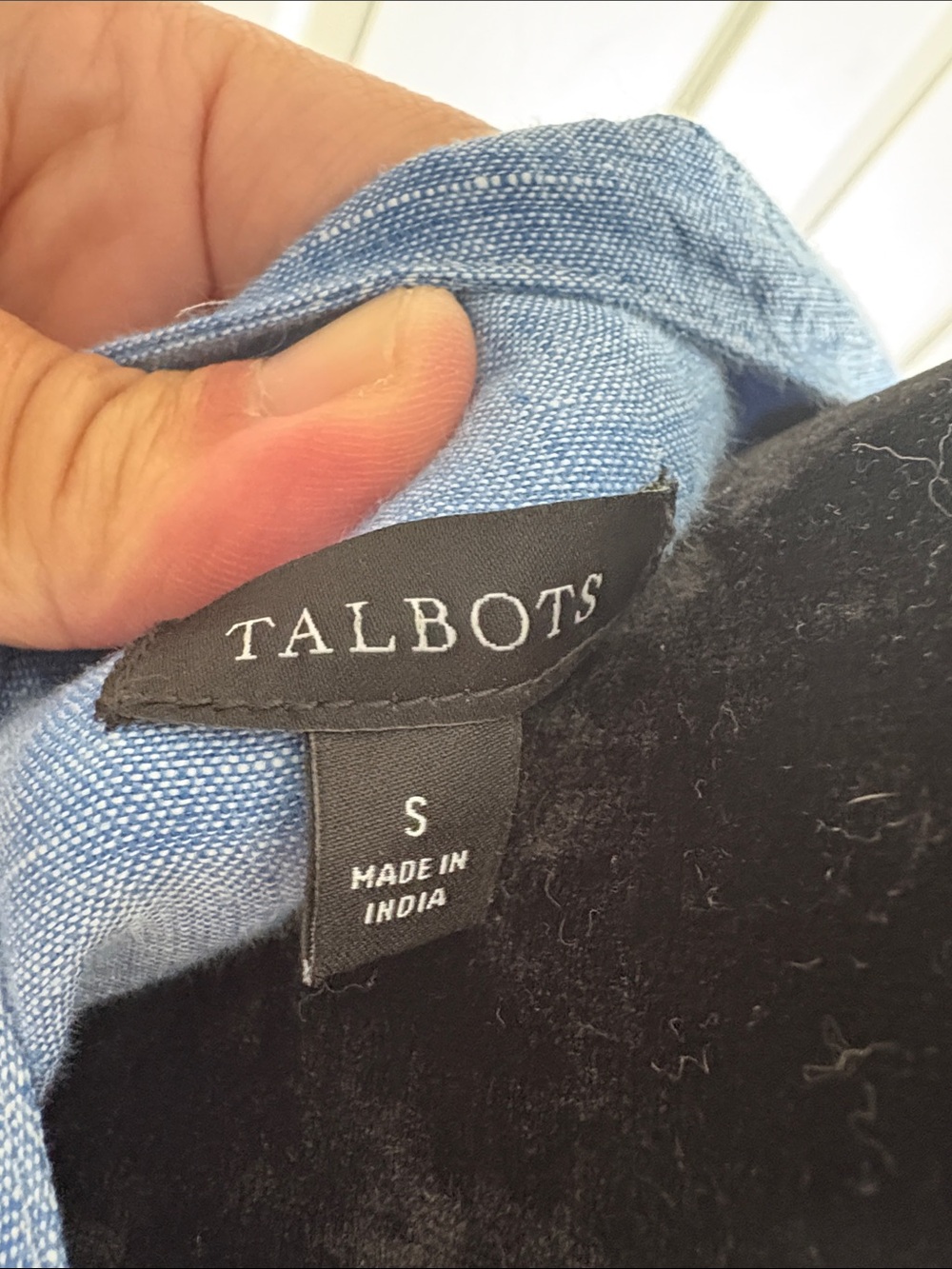 Talbots Light Blue Long Sleeve Shirt Dress with Belt - Picture 2 of 11
